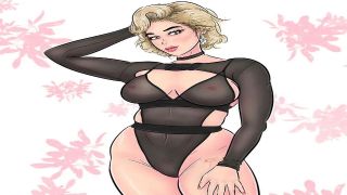 Horny light haired MILF with remarkable boobs draws the dick