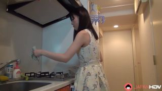 Impressively warm long haired Japanese kawaii chick obtains her openings thumbed