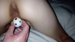 Insatiable fucker can not quit piercing extra slit of small Asian