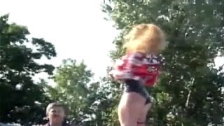 Tattooed blond haired bitch with large pale bum experiences rigid dick on the top